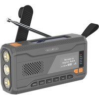 RXN TRA562DAB - DAB-Campingradio, Solar, Kurbel, DAB/UKW, Taschenlampe