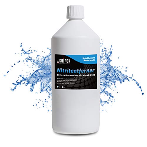 KOIPON Nitritentferner | Entfernt Ammonium, Nitrit und Nitrat | Soforthilfe für bessere Wasserwerte im Teich 1 L