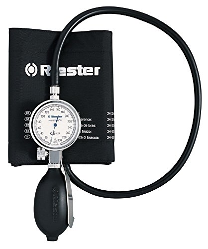 Riester 1312 minimus II Blutdruckmessgerät, Klettenmanschette Erwachsene, schwarz
