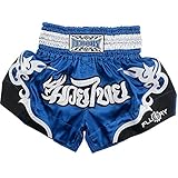 FLUORY Muay Thai Shorts, reißfeste Box-Shorts, MMA Fight Kick Kleidung für Männer Frauen Kinder Kampfsport Training Grappling