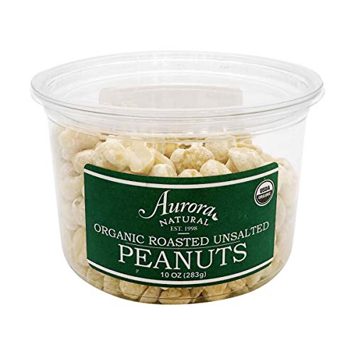 Aurora Products, Peanuts Roasted Unsalted Organic, 10 Ounce