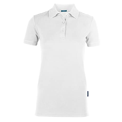 HRM Damen Poloshirt Luxury Stretch W, Weiß 02-White, XXX-Large