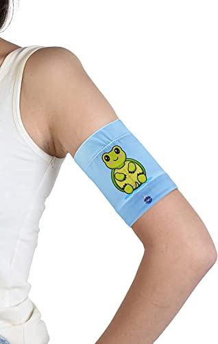 Dia-Band KINDER, Glucose Sensor Schutz Armband Freestyle Libre, Medtronic, Dexcom oder Omnipod – Komfortabel wiederverwendbares Diabetikband. (Junior.M (19-21 cm))