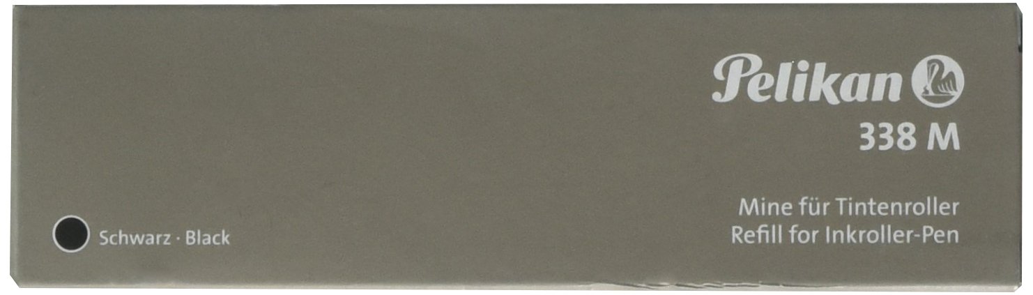 Pelikan 338M Nachfüllminen für Tintenroller, Schwarz, 10 Stück