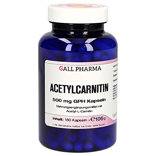 Gall Pharma Acetylcarnitin 500 mg GPH Kapseln, 1er Pack (1 x 180 Stück)