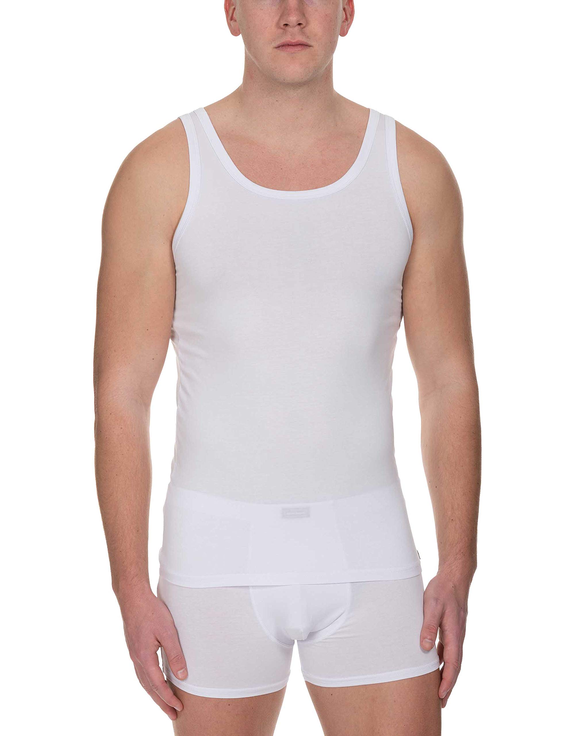 bruno banani Herren Sportshirt Infinity Unterhemd, Weiß (Weiß 001), X-Large (Herstellergröße: XL)
