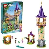 LEGO 43187 Disney Princess Rapunzels Turm Set mit 2 Mini-Puppen, Flynn Rider und Tierfigur, aus dem Film „Rapunzel – Neu verföhnt“, kreatives Spielzeug für Kinder, Mädchen und Jungen ab 6 Jahren