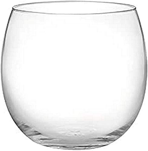 H&h set 6 bicchieri bubbly in vetro trasparente cl 46
