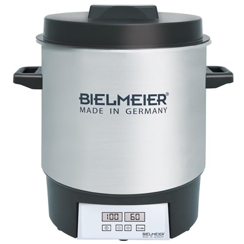 BIELMEIER Einkochautomat Digital einmachen einwecken 1800 W 27 Liter Edelstahl ohne Auslaufhahn Made in Germany BHG411.0