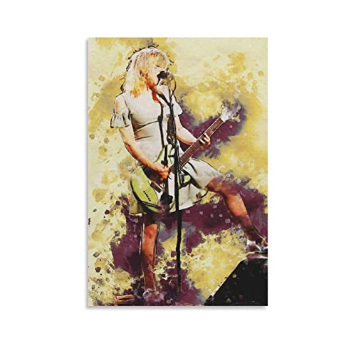 TSALF Poster und Drucke Kein Rahmen Courtney-Love Guitar Singer Malerei Leinwand Poster Drucke Wandkunst Bild 60x90cm