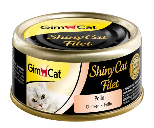 GimCat ShinyCat Filet - Huhn - 24 x 70 g