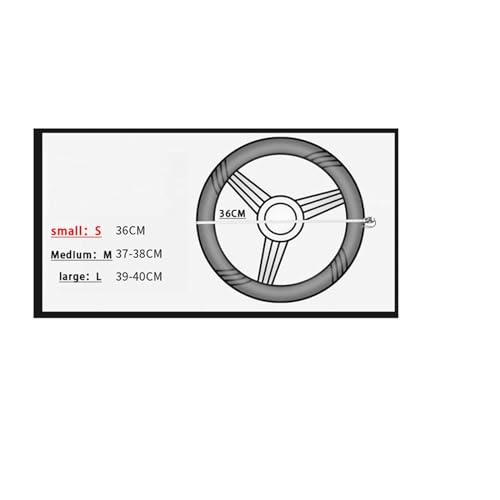 Lenkradabdeckung Auto-Styling Lenkrad Coverwheel Kleine 36CM Autos Rad Abdeckungen Anti Slip Atmungsaktive Universal Auto Zubehör Lenkradbezug (Farbe : 8)