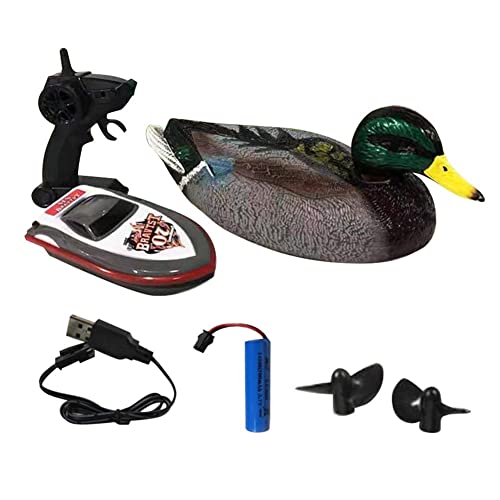 Duendhd V201 RC Boot RC Entenboot 2.4Ghz Jagd Bewegung Fernbedienung Entenboot Wasserdicht für Schwimmbad Teich Garten Dekor