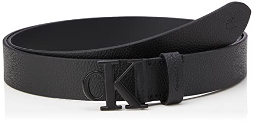 Calvin Klein Jeans Damen Mono Hardware Belt 30MM Gürtel, Black, 115 cm