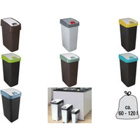 keeeper Abfallbehälter magne, 45 Liter, nordic-green kompakter Premium Abfallbehälter mit 2-Wege Öffnung: - 1 Stück (1060531500000)