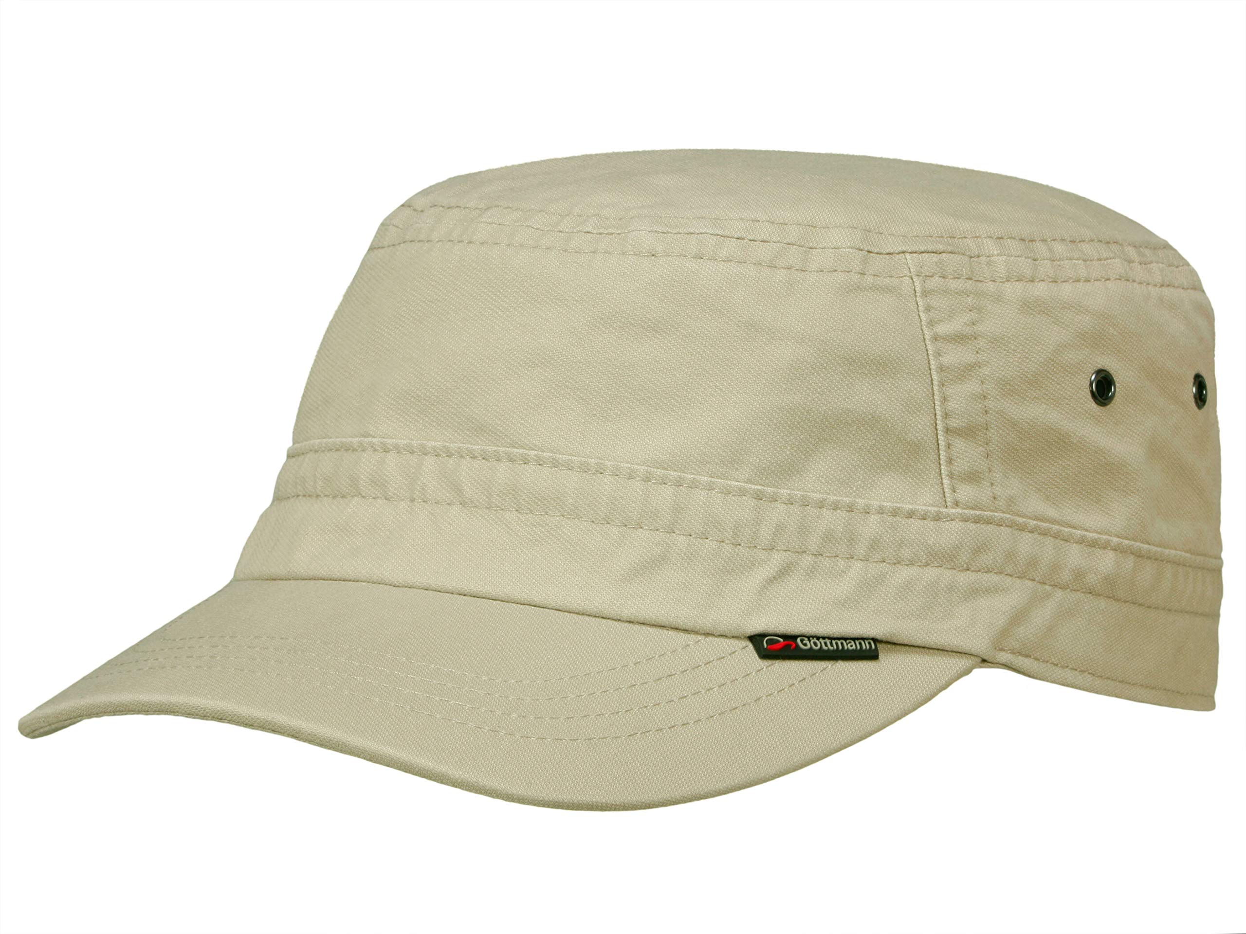 Göttmann Santiago Army Cap mit UV-Schutz aus Baumwolle - Hellgrau (10) - 57 cm