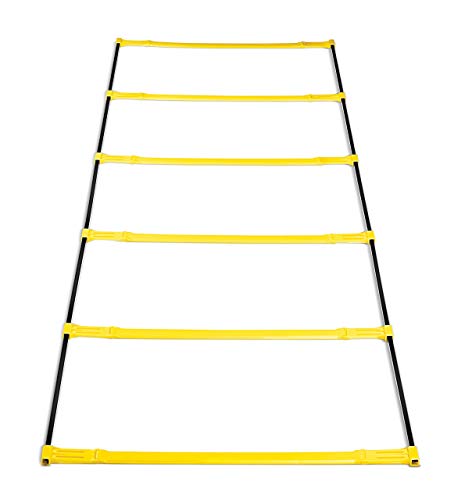SKLZ Koordinationsleiter Elevation Ladder 2 In 1 und Hürden, Gelb/Schwarz, One Size