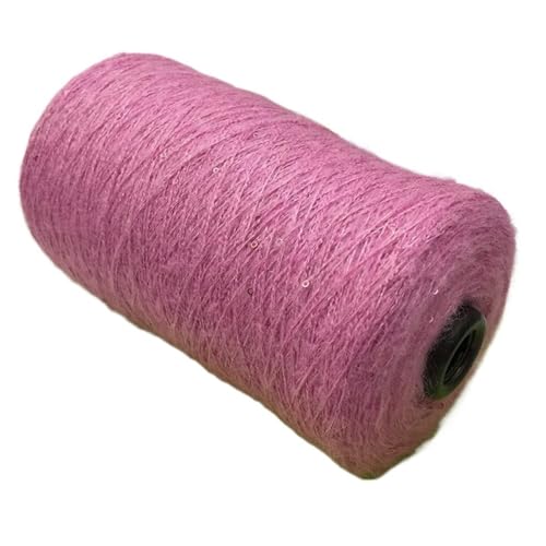 250 g Mohair-Garn, Handstrickgarn, mitteldickes Garn, Wollmischungsgarn for Strickgarn, Häkeln (Color : Rose pink, Size : 250g)
