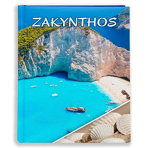 Urlaubsfotoalbum 10x15: Zakynthos, Fototasche für Fotos, Taschen-Fotohalter für lose Blätter, Urlaub Zakynthos, Handgemachte Fotoalbum