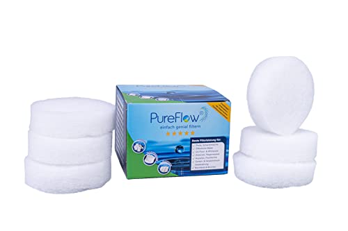 PureFlow EGO-Filter (6 Discs), geeignet für 2 Filterbefüllungen, ideal für EGO3 Behälter und Whirlpools, Filterdiscs einzeln austauschbar, ersetzt Filterbälle/Filterballs