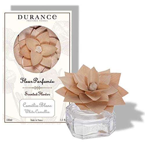 DURANCE White Camellia Duft-Diffusor aus Holz, 100 ml, Duft für jeden Raum