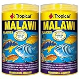 Tropical 2 Stück 1 Liter Malawi Flocken Doppelpack 2 er Set Cichlid Malawi Fischfutter