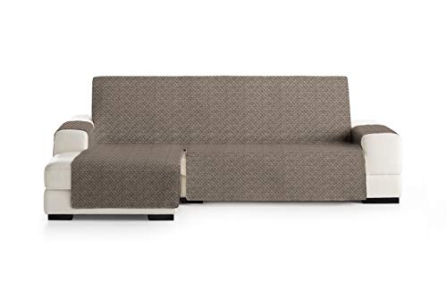 Eysa Mist Sofa überwurf, Polyester, C/7 braun-beige, Chaise Longue 240 cm. Geeignet für Sofas von 250 bis 300 cm