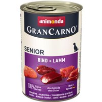 Sparpaket Animonda GranCarno Original 24 x 400 g - Senior: Rind & Lamm