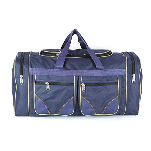 MBLUE 80L große Kapazität Herren Damen wasserdichte Gepäcktasche Oxford Tuch große Reisetasche (dunkelblau)
