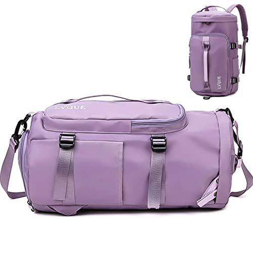 Thrivinger Sport-Reisetasche, Fitness-Rucksack für Damen und Herren, Trainings-Zubehör für Männer und Frauen, Workout-Taschen für das Fitnessstudio, violett