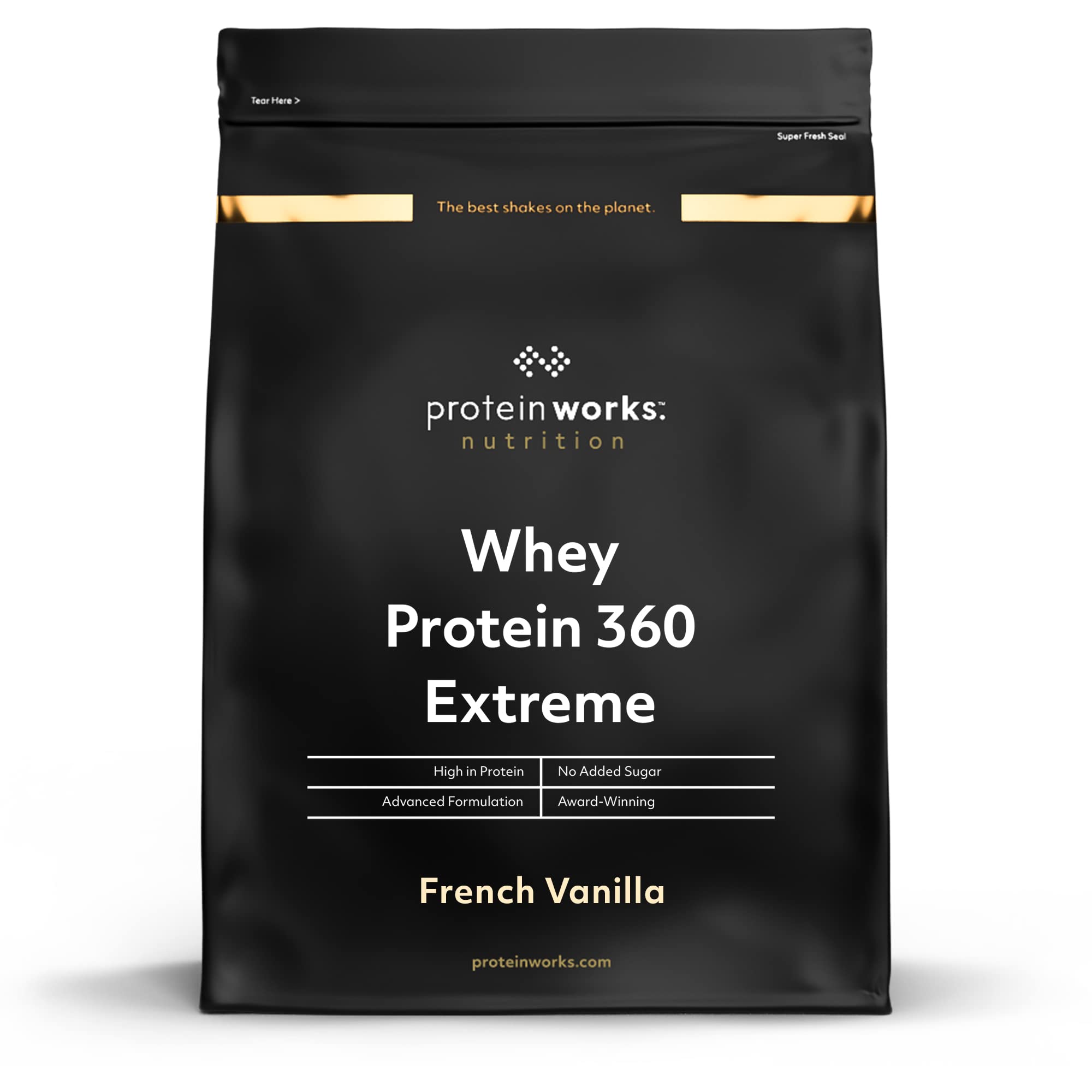 Protein Works Whey Protein 360 Extreme | Premium Protein | French Vanilla | Zugefügt BCAA & Glutamin | 1.2kg