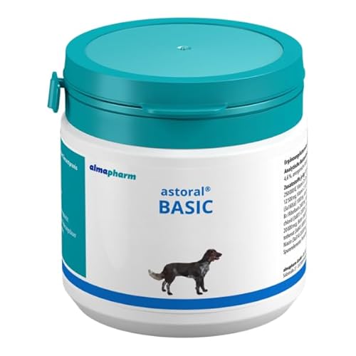 almapharm astoral Basic | 100 g | Ergänzungsfuttermittel für Hunde | Bedarfsgerecht abgestimmte Mikronährstoff-Supplementierung | Enthält die Vitamine A, B, D, E und C