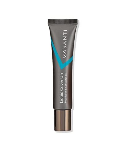 Liquid V2 - Vasanti Cosmetics Liquid Cover-Up - Foundation & Concealer in One - Paraben Free