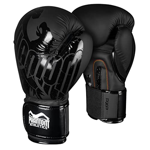 Phantom Boxhandschuhe German Eagle | MMA Muay Thai-Boxing Gloves | 10-16 oz | Männer - Schwarz