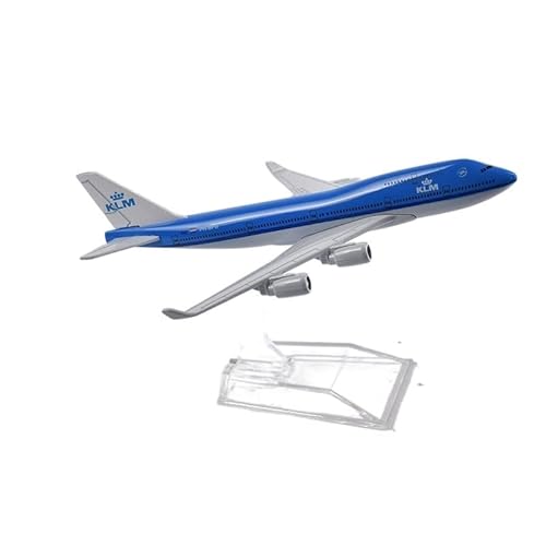ZYAURA Für: 16 cm KLM Boeing 747 Flugzeugmodell Flugzeug Druckguss Metall Maßstab 1:400 Flugzeugmodell KLM