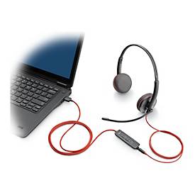 Hewlett Packard Poly Headset Blackwire C3225 Stereo USB-C/A & 3,5 mm