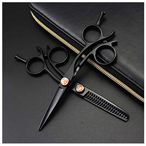 Professionelle Frisur Scissor Kits, 5-Zoll-Haar Effilierschere, 440C Stahl Friseurschere, für Barber Salon und Haus