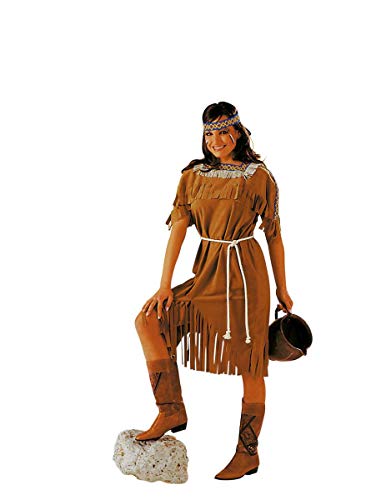 KULTFAKTOR GmbH Indianer Kostüm braun für Damen M / L