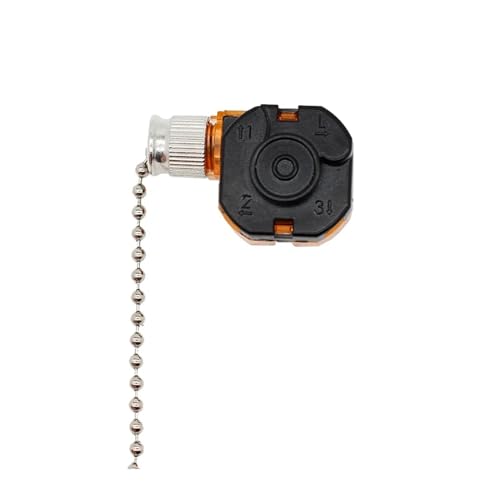 3-Gang-Deckenventilatorschalter aus Messing mit 4 Drähten, Zugkettensteuerung for Heim-Deckenventilator-Licht-Lampen-Ersatzteile (Color : G)