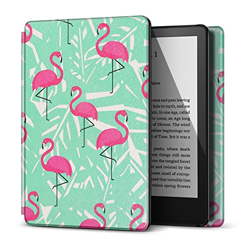 TNP Schutzhülle für Kindle 11. Generation – Schlanke und leichte Smart-Cover-Schutzhülle mit automatischer Schlaf- und Wachfunktion für Amazon Kindle E-Reader 6 Zoll Display, 11. Generation 2022 Version (Flamingo)