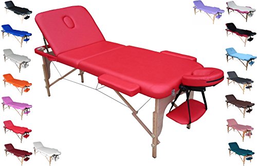 Polironeshop Venere Massageliege massagetisch behandlungsliege tattooliege (rot)