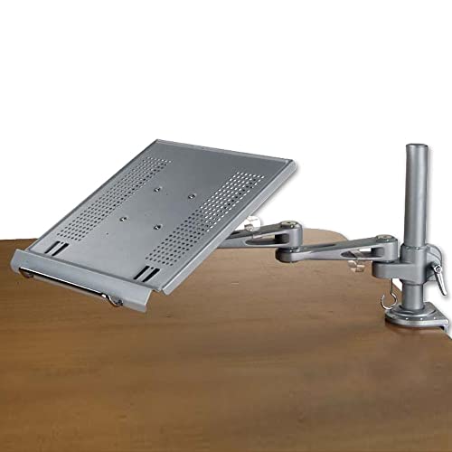 LINDY 40699 - Modularer Notebookhalter - Modulares Halterungssystem für Monitore und Notebook - Höhenverstellbar - Silber
