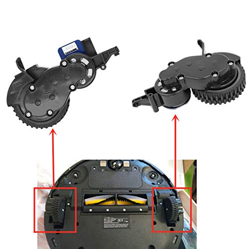 GYing 2 Stück Rad für Proscenic 790T 780T 780TS Roboterstaubsauger Ersatzteile Zubehör Ersatz (rechtes Rad + linkes Rad)