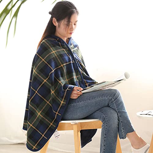 GagalU Warme Decke – gemütliche tragbare Decke mit Knöpfen, superweiches Plüsch-Rollstuhlzubehör für Erwachsene für Schoßbett, Sofa, Büro