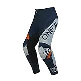 O'NEAL | Motocross-Hose | MTB Enduro MX | Bequeme lockere Passform für maximale Bewegungsfreiheit, Bündchenlose Hosenbeine | Element Pants Shocker V.23 | Erwachsene | Blau Orange | Größe 38/54