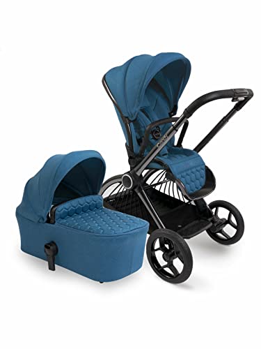 iCandy Core Kinderwagen und Kinderwagen mit Babyschale und Autositz-Adapter, Atlantisblau