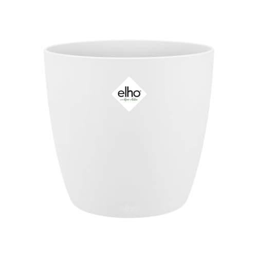 Elho Brussels Rund 30 - Blumentopf für Innen - Ø 29.5 x H 27.1 cm - Weiss