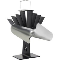 EL FUEGO Ofenventilator, Breite: 16 cm, Aluminium - grau