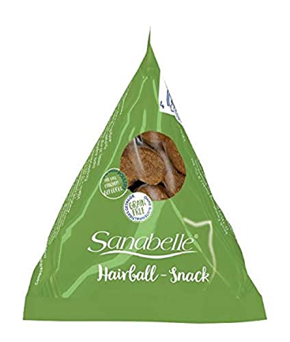 Sanabelle Hairball-Snack | Funktionssnack für Katzen | vermindert die Bildung von Haarballen | Weizenfrei | 20 g