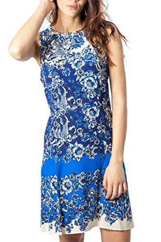 Desigual Damen Vest_Atenas Kleid, Blau (Azul DALI 5054), (Herstellergröße:42)